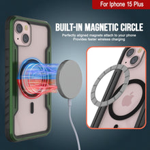 Cargar imagen en el visor de la galería, Punkcase iPhone 15 Plus Armor Stealth MAG Defense Case Funda protectora multicapa de grado militar [Verde oscuro] traducido al español:

 Punkcase iPhone 15 Plus Armor Stealth MAG Defense Case Protectora de Grado Militar de varias capas [Verde Oscuro]
