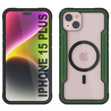 Cargar imagen en el visor de la galería, Punkcase iPhone 15 Plus Armor Stealth MAG Defense Case Funda protectora multicapa de grado militar [Verde oscuro] traducido al español:

 Punkcase iPhone 15 Plus Armor Stealth MAG Defense Case Protectora de Grado Militar de varias capas [Verde Oscuro]
