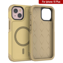 Cargar imagen en el visor de la galería, Funda PunkCase iPhone 15 Plus, [Serie Spartan 2.0] Funda Resistente Transparente y Resistente con Protector de Pantalla Incorporado [amarillo].
