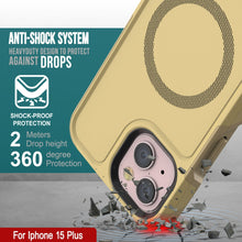 Cargar imagen en el visor de la galería, Funda PunkCase iPhone 15 Plus, [Serie Spartan 2.0] Funda Resistente Transparente y Resistente con Protector de Pantalla Incorporado [amarillo].
