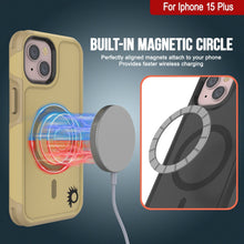 Cargar imagen en el visor de la galería, Funda PunkCase iPhone 15 Plus, [Serie Spartan 2.0] Funda Resistente Transparente y Resistente con Protector de Pantalla Incorporado [amarillo].
