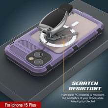 Load image into Gallery viewer, iPhone 15 Plus Metal Extreme 2.0 Series Aluminum Waterproof Case IP68 con Protector de Pantalla Incorporado [Morado]
