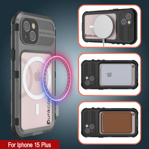 iPhone 15 Plus Metal Extreme 2.0 Series Estuche impermeable de aluminio IP68 con protector de pantalla incorporado [Plata]

 iPhone 15 Plus Carcasa de Aluminio Resistente al Agua Serie Metal Extreme 2.0 IP68 con Protector de Pantalla Incorporado [Plata]