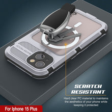 Load image into Gallery viewer, iPhone 15 Plus Metal Extreme 2.0 Series Aluminum Waterproof Case IP68 W/Buillt in Screen Protector [White]
Funda impermeable de aluminio de la serie Metal Extreme 2.0 para iPhone 15 Plus IP68 con protector de pantalla incorporado [Blanco]
