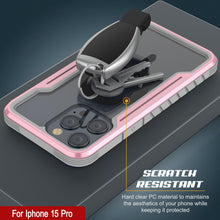 Cargar imagen en el visor de la galería, Funda de protección Punkcase iPhone 15 Pro Armor Stealth MAG Defense, cubierta protectora de varias capas de grado militar [Rose-Gold].
