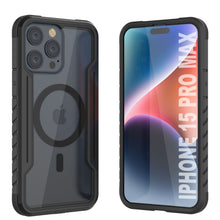 Cargar imagen en el visor de la galería, Estuche Punkcase Armor Stealth MAG Defense para iPhone 15 Pro Max, Funda Protectora de Grado Militar Multicapa [Negro]

