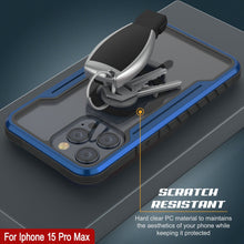Cargar imagen en el visor de la galería, Punkcase iPhone 15 Pro Max Armadura Stealth MAG Defensa Funda Protectora de Grado Militar con Capa Múltiple [Azul Marino].
