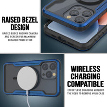 Cargar imagen en el visor de la galería, Punkcase iPhone 15 Pro Max Armadura Stealth MAG Defensa Funda Protectora de Grado Militar con Capa Múltiple [Azul Marino].
