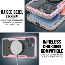 Cargar imagen en el visor de la galería, Estuche de protección Punkcase iPhone 15 Pro Max Armor Stealth MAG Defense, grado militar, cubierta multicapa protectora [Color oro rosa]
