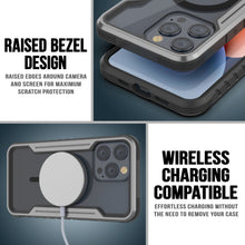 Cargar imagen en el visor de la galería, Punkcase iPhone 15 Pro Max Armor Stealth MAG Defense Case Funda protectora multicapa de grado militar [Gris-Negro]

 La funda Punkcase iPhone 15 Pro Max Armor Stealth MAG Defense es una cubierta protectora de grado militar de múltiples capas [Gris-Negro].
