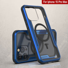 Cargar imagen en el visor de la galería, Punkcase iPhone 15 Pro Max Armadura Stealth MAG Defensa Funda Protectora de Grado Militar con Capa Múltiple [Azul Marino].
