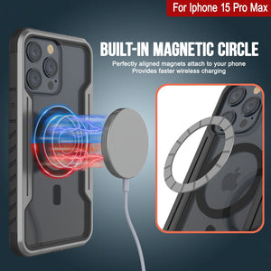 Punkcase iPhone 15 Pro Max Armor Stealth MAG Defense Case Funda protectora multicapa de grado militar [Gris-Negro]

 La funda Punkcase iPhone 15 Pro Max Armor Stealth MAG Defense es una cubierta protectora de grado militar de múltiples capas [Gris-Negro].