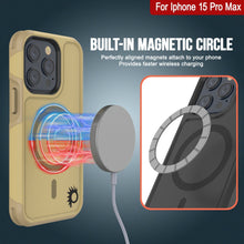 Cargar imagen en el visor de la galería, Funda PunkCase para iPhone 15 Pro Max, Serie Spartan 2.0, resistente transparente, cubierta robusta con protector de pantalla incorporado [amarillo]
