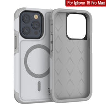 Cargar imagen en el visor de la galería, Funda para iPhone 15 Pro Max PunkCase, Serie Spartan 2.0, Cubierta Resistente Transparente de Alta Protección con Protector de Pantalla Incorporado [blanco]
