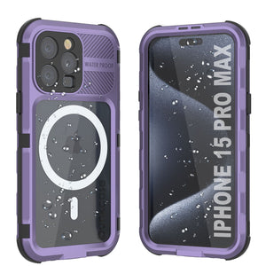 iPhone 15 Pro Max Metal Extreme 2.0 Series Aluminum Waterproof Case IP68 W/Buillt in Screen Protector [Purple]
Funda resistente al agua de aluminio de la serie Metal Extreme 2.0 para iPhone 15 Pro Max con IP68 y protector de pantalla incorporado [Morado]