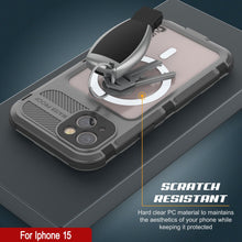 Cargar imagen en el visor de la galería, Funda impermeable de aluminio de la serie iPhone 15 Metal Extreme 2.0 con protector de pantalla incorporado IP68 [Plata]
