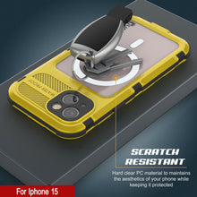 Cargar imagen en el visor de la galería, iPhone 15 Metal Extreme 2.0 Series, Funda Impermeable de Aluminio IP68 con Protector de Pantalla Incorporado [Amarillo]
