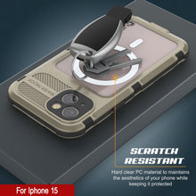 Cargar imagen en el visor de la galería, Descripción del producto: Funda impermeable de aluminio de la serie Metal Extreme 2.0 para iPhone 15 IP68 con protector de pantalla incorporado [Dorado]
