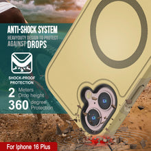 Cargar imagen en el visor de la galería, Funda PunkCase para iPhone 16 Plus, [Serie Spartan 2.0], transparente, resistente y duradera, con protector de pantalla incorporado [amarillo]
