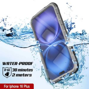 Estuche impermeable de aluminio Metal Extreme 2.0 Series para iPhone 16 Plus con protección IP68 y protector de pantalla incorporado [plateado]