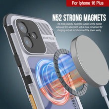 Load image into Gallery viewer, Funda impermeable de aluminio Metal Extreme 2.0 Series para iPhone 16 Plus con protección IP68 y protector de pantalla incorporado [blanco]
