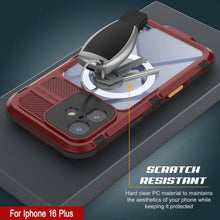 Load image into Gallery viewer, Estuche impermeable de aluminio Metal Extreme 2.0 Series para iPhone 16 Plus con protección IP68 y protector de pantalla incorporado [rojo y negro]
