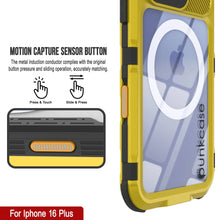 Load image into Gallery viewer, Estuche impermeable de aluminio Metal Extreme 2.0 Series para iPhone 16 Plus con protección IP68 y protector de pantalla incorporado [amarillo]
