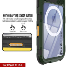 Load image into Gallery viewer, Estuche impermeable de aluminio Metal Extreme 2.0 Series para iPhone 16 Plus con protección IP68 y protector de pantalla incorporado [verde oscuro]
