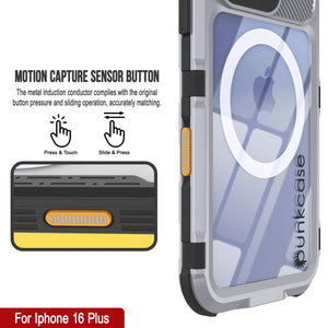 Funda impermeable de aluminio Metal Extreme 2.0 Series para iPhone 16 Plus con protección IP68 y protector de pantalla incorporado [blanco]