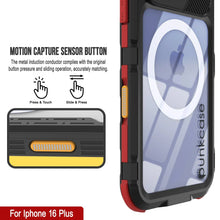 Load image into Gallery viewer, Estuche impermeable de aluminio Metal Extreme 2.0 Series para iPhone 16 Plus con protección IP68 y protector de pantalla incorporado [negro y rojo]
