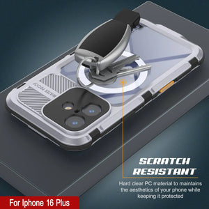 Funda impermeable de aluminio Metal Extreme 2.0 Series para iPhone 16 Plus con protección IP68 y protector de pantalla incorporado [blanco]