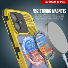 Load image into Gallery viewer, Estuche impermeable de aluminio Metal Extreme 2.0 Series para iPhone 16 Plus con protección IP68 y protector de pantalla incorporado [amarillo]

