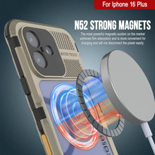 Load image into Gallery viewer, Estuche impermeable de aluminio Metal Extreme 2.0 Series para iPhone 16 Plus con protección IP68 y protector de pantalla incorporado [dorado]
