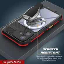 Load image into Gallery viewer, Estuche impermeable de aluminio Metal Extreme 2.0 Series para iPhone 16 Plus con protección IP68 y protector de pantalla incorporado [negro y rojo]
