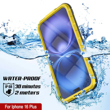 Load image into Gallery viewer, Estuche impermeable de aluminio Metal Extreme 2.0 Series para iPhone 16 Plus con protección IP68 y protector de pantalla incorporado [amarillo]
