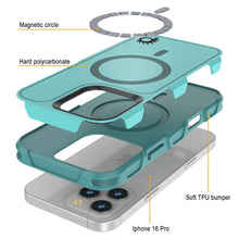 Cargar imagen en el visor de la galería, Funda PunkCase para iPhone 16 Pro, [Serie Spartan 2.0], transparente, resistente y duradera, con protector de pantalla incorporado [azul]
