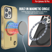 Cargar imagen en el visor de la galería, Funda PunkCase para iPhone 16 Pro, [Serie Spartan 2.0], transparente, resistente y duradera, con protector de pantalla incorporado [amarillo]
