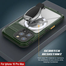 Cargar imagen en el visor de la galería, Funda impermeable de aluminio Metal Extreme 2.0 Series para iPhone 16 Pro Max con protección IP68 y protector de pantalla incorporado [verde oscuro]
