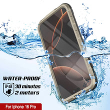 Load image into Gallery viewer, Estuche impermeable de aluminio Metal Extreme 2.0 Series para iPhone 16 Pro con protección IP68 y protector de pantalla incorporado [dorado]
