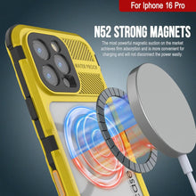 Load image into Gallery viewer, Estuche impermeable de aluminio Metal Extreme 2.0 Series para iPhone 16 Pro con protección IP68 y protector de pantalla incorporado [amarillo]
