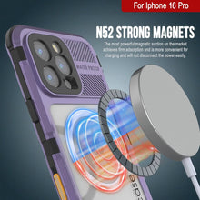 Load image into Gallery viewer, Estuche impermeable de aluminio Metal Extreme 2.0 Series para iPhone 16 Pro con protección IP68 y protector de pantalla incorporado [púrpura]
