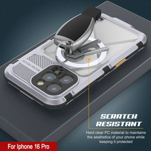 Estuche impermeable de aluminio Metal Extreme 2.0 Series para iPhone 16 Pro con protección IP68 y protector de pantalla incorporado [blanco]