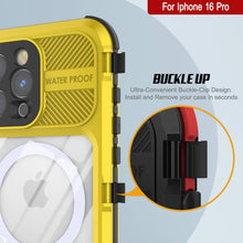 Load image into Gallery viewer, Estuche impermeable de aluminio Metal Extreme 2.0 Series para iPhone 16 Pro con protección IP68 y protector de pantalla incorporado [amarillo]

