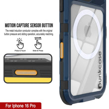 Load image into Gallery viewer, Estuche impermeable de aluminio Metal Extreme 2.0 Series para iPhone 16 Pro con protección IP68 y protector de pantalla incorporado [azul]
