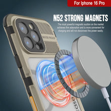 Load image into Gallery viewer, Estuche impermeable de aluminio Metal Extreme 2.0 Series para iPhone 16 Pro con protección IP68 y protector de pantalla incorporado [dorado]
