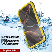 Load image into Gallery viewer, Estuche impermeable de aluminio Metal Extreme 2.0 Series para iPhone 16 Pro con protección IP68 y protector de pantalla incorporado [amarillo]
