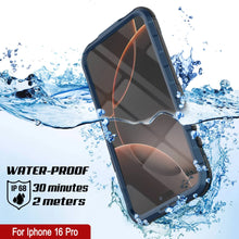 Load image into Gallery viewer, Estuche impermeable de aluminio Metal Extreme 2.0 Series para iPhone 16 Pro con protección IP68 y protector de pantalla incorporado [azul]
