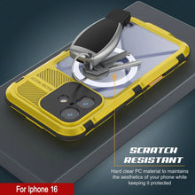 Cargar imagen en el visor de la galería, Estuche impermeable de aluminio Metal Extreme 2.0 Series para iPhone 16 con protección IP68 y protector de pantalla incorporado [amarillo]
