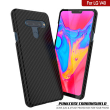 Load image into Gallery viewer, PunkCase Funda LG V40 [Serie CarbonShield] Funda Ultra Delgada y Protectora.
