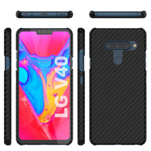 Load image into Gallery viewer, PunkCase Funda LG V40 [Serie CarbonShield] Funda Ultra Delgada y Protectora.
